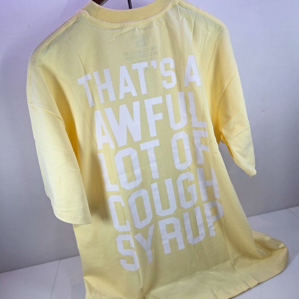 That’s A Awful Lot Of Cough Syrup Heavyweight T-Shirt Yellow XL Desto Dubb